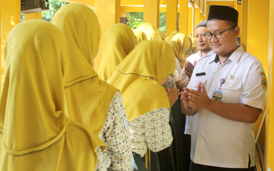 Halal Bi Halal dengan Siswa SMAN 1 Mayong